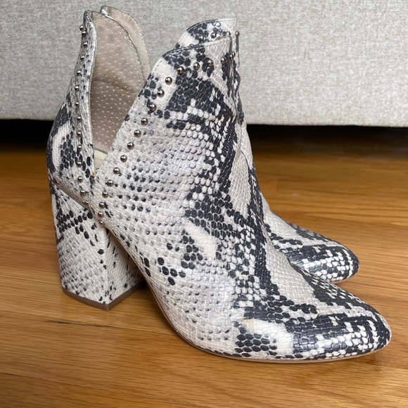 Steve Madden Nayna Snake Print Studded Bootie - Picture 3 of 6